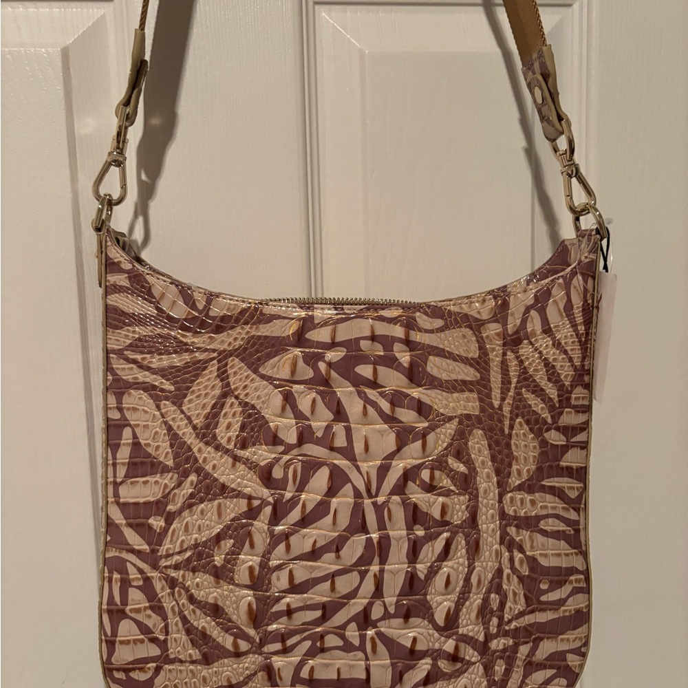 NWT Brahmin Stylish Tan and Brown Shoulder Bag